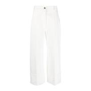 Patou Leather Trousers White, Dam