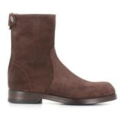 Alberto Fasciani Brun Mocka Dragkedja Ankelboots Brown, Dam