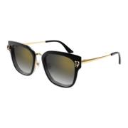 Cartier Ct0509Sa 001 Sunglasses Black, Dam