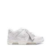 Off White Vita Sneakers med Grå Accenter White, Herr