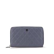 Chanel Vintage Pre-owned Laeder plnbcker Gray, Dam