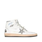 Golden Goose Sky Star Sneakers med Glitterdetalj White, Dam