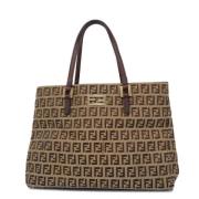 Fendi Vintage Pre-owned Nylon fendi-vskor Brown, Dam