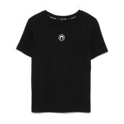 Marine Serre Svarta T-shirts och Polos Black, Dam