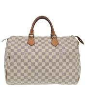 Louis Vuitton Vintage Pre-owned Canvas louis-vuitton-vskor White, Dam