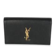 Yves Saint Laurent Vintage Pre-owned Laeder kuvertvskor Black, Dam