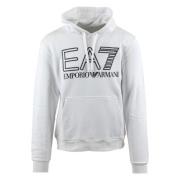 Emporio Armani EA7 Hoodies White, Herr