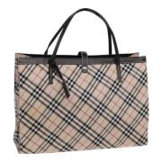 Burberry Vintage Pre-owned Laeder totevskor Beige, Dam