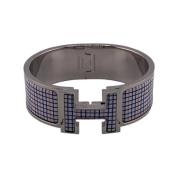 Hermès Vintage Pre-owned Tyg armband Gray, Dam