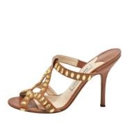 Jimmy Choo Pre-owned Pre-owned Laeder sandaler Brown, Dam