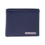 Baldinini Wallet in dark blue palmellato leather Blue, Herr