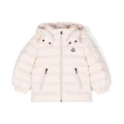 Moncler Rosa Vadderad Quiltad Barnjacka Pink, Dam