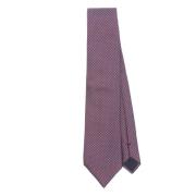 Corneliani Lyxig Sidenslips, Tillverkad i Italien Purple, Herr