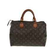 Louis Vuitton Vintage Pre-owned Canvas handvskor Brown, Dam