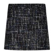 Liu Jo Svart Mini Boucle Kjol Black, Dam