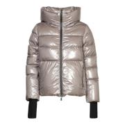 Herno Grå Gloss Pufferjacka Aw24 Gray, Dam