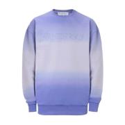 JW Anderson Lila Gradient Crew Neck Sweater Purple, Herr