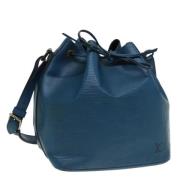 Louis Vuitton Vintage Pre-owned Laeder axelremsvskor Blue, Dam