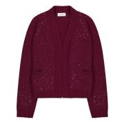 Laneus Cardigan Hotfix Red, Dam