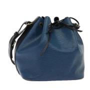 Louis Vuitton Vintage Pre-owned Laeder axelremsvskor Blue, Dam