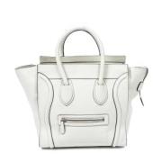 Celine Vintage Pre-owned Laeder handvskor White, Dam