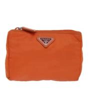 Prada Vintage Pre-owned Tyg kuvertvskor Orange, Dam