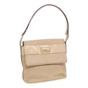 Celine Vintage Pre-owned Nylon celine-vskor Beige, Dam