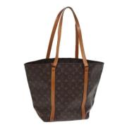 Louis Vuitton Vintage Pre-owned Canvas axelremsvskor Brown, Dam