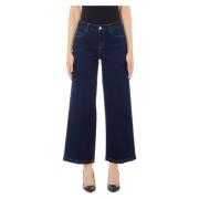 Liu Jo Cropped Parfait Jeans Blue, Dam