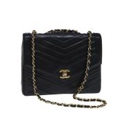 Chanel Vintage Pre-owned Laeder handvskor Black, Dam