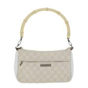 Gucci Vintage Pre-owned Canvas handvskor White, Dam