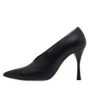 Manolo Blahnik Pre-owned Pre-owned Laeder klackskor Black, Dam