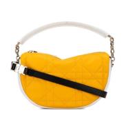 Dior Vintage Pre-owned Laeder handvskor Yellow, Dam