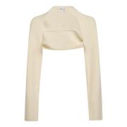 Courrèges Neutral Tröja för Kvinnor Aw24 Beige, Dam