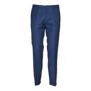 PS By Paul Smith Blå Ull Kashmir Byxor Aw24 Blue, Herr