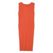 Issey Miyake Elegant Svart Cocktailklänning Orange, Dam