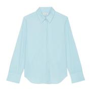 Marc O'Polo Vanlig fin corduroyblus Blue, Dam