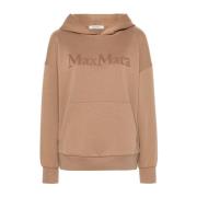 Max Mara Beige Hoodie Tröja med Logga Beige, Dam