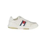 Tommy Hilfiger Vita polyester sneakers med snörning, kontrastdetaljer,...