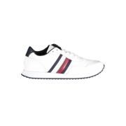 Tommy Hilfiger Vita Polyester Sneakers med Snörning, Kontrastdetaljer,...