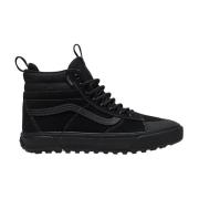 Vans Svarta Sportiga Hög Topp Herr Sneakers Black, Herr