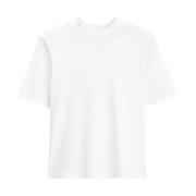 Filippa K Vit Mock Neck Kortärmad Topp White, Dam