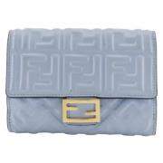 Fendi Vintage Pre-owned Laeder plnbcker Blue, Dam