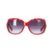 Dolce & Gabbana Pre-owned Pre-owned Plast solglasgon Red, Dam