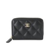 Chanel Vintage Pre-owned Laeder plnbcker Black, Dam