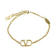 Valentino Vintage Pre-owned Metall armband Yellow, Dam