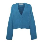 JW Anderson Aqua V-Neck Cardigan Blue, Dam