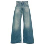 MM6 Maison Margiela Blå 5-Ficksbyxor Blue, Dam