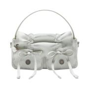 Acne Studios Multipocket Micro Bag i Vit/Grå White, Dam