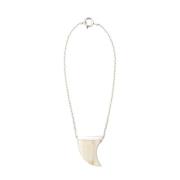 Isabel Marant Ivory och Guld Collier Halsband Gray, Dam